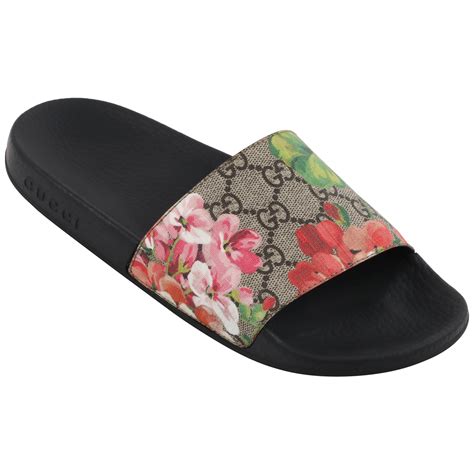 gucci gg lame slides|Gucci floral slides outfit.